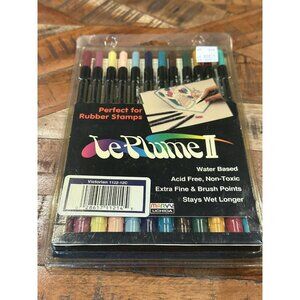 Watercolor MARKER SET 12 Double Ended Marvy Le Plume Set Victorian 1122-12C New
